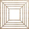 Ekena Millwork Raven Wood Fretwork Pierced Ceiling Medallion, Red Oak, 24"OD x 8 3/4"ID x 1/4"T CMWP24X24X0250RARO - alternate 1